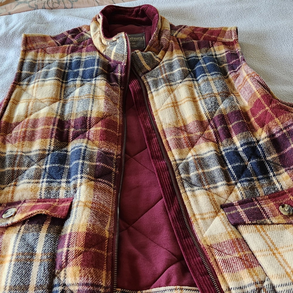 Woolrich Multicolor Plaid Vest